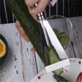 thumbnail image 7 of Stainless Steel Fruit Carving Knife With Antislip Engraving Blades, Triangular Shape Vegetable Cutter, Diy Food Art Tools, Multi-Functional Kitchen Accessories For Home, Cafe,, 7 of 7