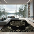 thumbnail image 2 of ODIKA 8'x10' Washable Area Rug Non-Shedding, Easy Care, Snake Covering Coiled Motif Symmetrical Border Ornamental Forest for King Size Bedroom Under Bed, Master Suite, 2 of 7