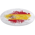 thumbnail image 5 of Spanish Flag Round Carpet Circle Rug Outdoor Patio Area Rug Washable Large Area Rugs Hallway Room Decor Fitness Mats, 5 of 8