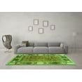 thumbnail image 3 of Ahgly Company Indoor Rectangle Oriental Green Modern Area Rugs, 2' x 5', 3 of 4