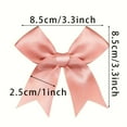 thumbnail image 4 of CUITING 50pcs  Pink And White Ribbon Bows 3.3”  Glamorous Decorations For Weddings  Festivals And DIY Crafts  Presents Packaing  Gift Basket Decor  Birthday Wrap  Holiday Decor  Office De, 4 of 6