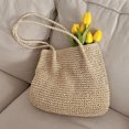 thumbnail image 2 of WRKEKC Clearance Oversized Straw Tote Bag - Foldable Beach Backpack for Travel & Daily Essentials, 2 of 6