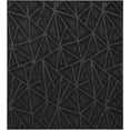 thumbnail image 1 of Indoor Outdoor custom size area rugs made in USA pattern Geometrical comes in Ten colors and Nine shapes rectangular,round,square,runners,oval,hexagon,octagon,half round - Black, 3' x 3' Area Rugs, 1 of 1