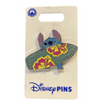 Disney Parks Lilo And Stitch - Stitch Biting Surfboard Pin New With Card