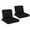 Black, variant on Costway 2-Pack 24" x 24" Deep Seat Cushion & Back Pillow with Removable Covers Outdoor Beige