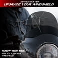 thumbnail image 4 of Krator 15" Smoke Replacement Motorcycle Windshield, Motorcycle Windscreen, Chip-Resistant Fairing Windshield For Krator Windshield Headlight Fairing Kit, 4 of 9