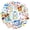 2A-35pcs, variant on 35pcs Tropical Stickers Beach Vacation Ocean Stationery Stickers for Phone Luggage Laptop