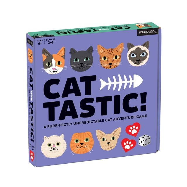 Juego de mesa Mudpuppy Cat-Tastic! para 2-4 jugadores, más de 6 años