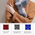 thumbnail image 3 of Warming Scarf Thermal Quick Heating Windproof Plaid USB Heated Winter Scarf for Daily Use, 3 of 8
