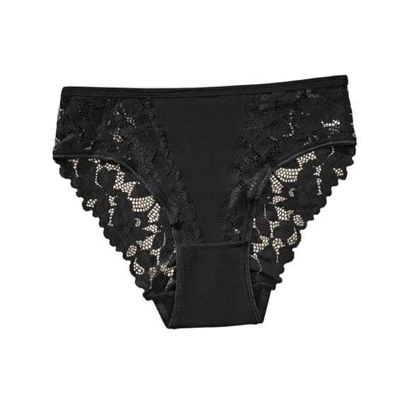 Jamicy Seamless Underwear for Women Lace Soft Bikini Panties Breathable Low Rise Thin Thong Briefs for Women
