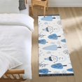 thumbnail image 3 of Yayeee Runner Rug for Bedroom 2'x6' Machine Washable Hallway Non Slip Mat, Simple Cartoon Snowmen, 3 of 8