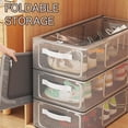 thumbnail image 5 of Transparent Shoe Storage Box Space Saving Stackable Shoe Container for Home Dorm, 5 of 5