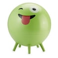 thumbnail image 1 of Gaiam Kids Stay-N-Play Children's Balance Ball - Flexible School Chair Active Classroom Desk Alternative Seating | Built-In Stay-Put Soft Stability Legs, Includes Air Pump, 45cm, Green Crazy Silly, 1 of 4