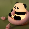 thumbnail image 4 of Tignapoo Cute Panda Touch Night Light - Black & White Silicone Bedroom Decor with Motion Sensor, Eye Protection, and Rechargeable Battery, 4 of 6
