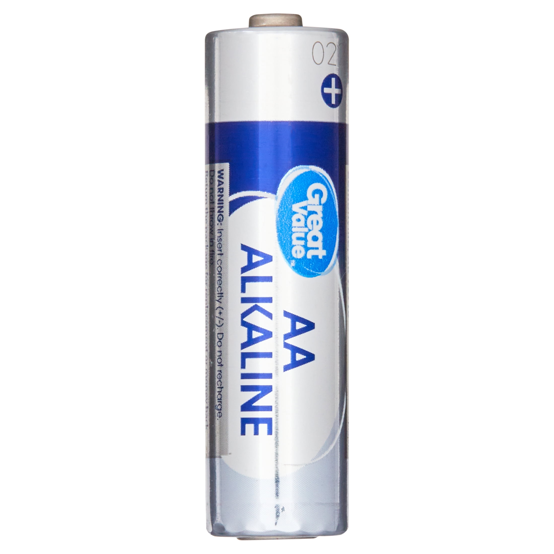 (3 pack) Great Value Alkaline AA Batteries, 8 Count