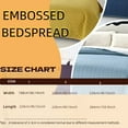 thumbnail image 3 of Elegant Solid Color Eobossed Bedspread Lightweight & Breathable for Bedroom, 3 of 7