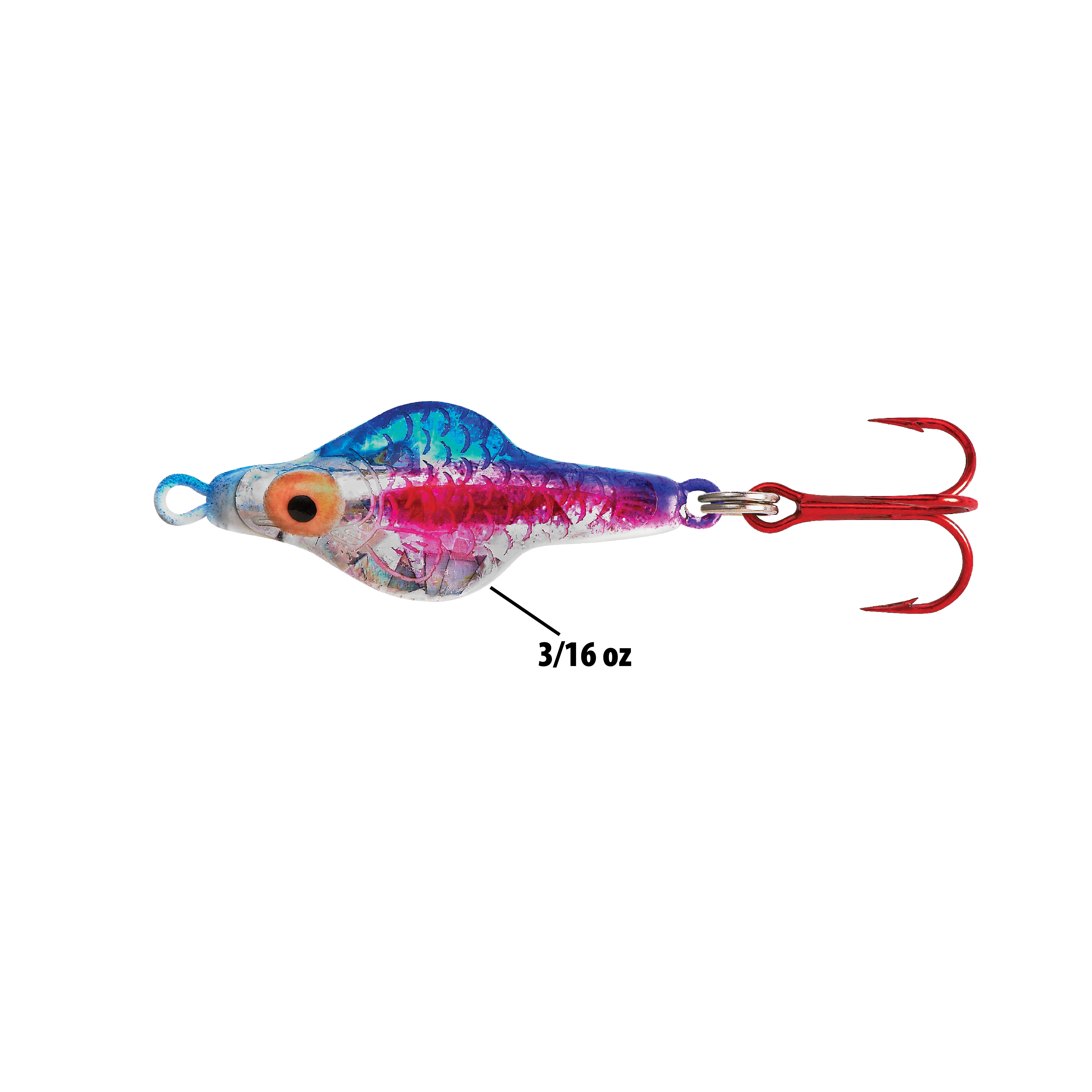Lindy Rattl'n Flyer Spoon Ice Fishing Lure Perch 1 1/2 in. 3/16 oz