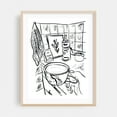 thumbnail image 2 of Kitchen Coffee Corner - Illustration Line Art Coffee Black and White Kitchen Decor Botanical Minimalist Modern Art Unframed Wall Art Print 11 x 14 inches, 2 of 4