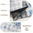 thumbnail image 6 of 5'x7' Area Rugs for Living Room Bedroom, Easter Rabbit Washable Rug Carpet Runner Indoor Outdoor, Spring Cute Bunny Blue Flowers Buffalo Plaid Non Slip Floor Mats Area Rug for Kitchen, Nursery, 6 of 8