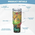 thumbnail image 4 of Rick And Morty Insulated Cup Large Capacity Travel Mug 40oz Insulated Stainless Steel Tumbler With Handle, 4 of 9