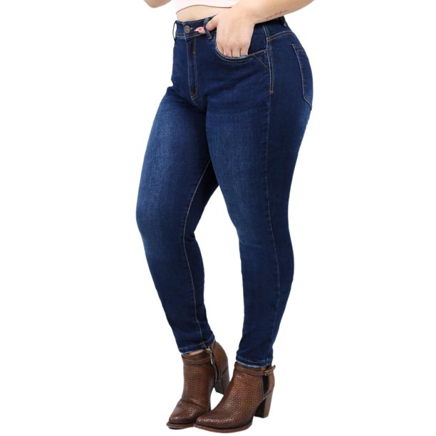 Jeans skinny con strech/Tallas Extras, 1882 azul oscuro 44 KYRATH J-KYR-1882-AZUL