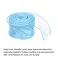 thumbnail image 3 of Cinta de Organza Transparente Uxcell de 1 1/2 pulgadas y 10 yardas, Brillante Chiffon Tulle para Envolver Regalos, Ramo Floral, Boda, Azul Cielo 1.5" x 10 Yardas, 3 of 7