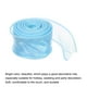thumbnail image 3 of Cinta de Organza Transparente Uxcell de 1 1/2 pulgadas y 10 yardas, Brillante Chiffon Tulle para Envolver Regalos, Ramo Floral, Boda, Azul Cielo 1.5" x 10 Yardas, 3 of 7