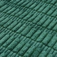 thumbnail image 3 of Funda de cojín decorativa de corduroy REGALWOVEN, suave, con rayas bohemias, color verde oscuro, 12" x 20", 3 of 6