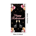 thumbnail image 3 of LUUFILx Happy Retirement Party Banner Backdrop Celebration Background Decorations Photography Props Balloons Cheers Event Supplies Retirement Party, 3 of 8