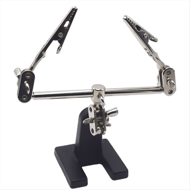 Herramienta de Soldadura de Tercera Mano Ajustable, Abrazadera de Escritorio para Soldar con 2 Pinzas de Cocodrilo, Soporte para Soldar, Herramienta de Reparación para Soldar.