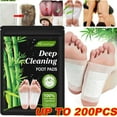 thumbnail image 2 of 200pcs Detox Foot Pads for Natural Cleanse for Feet & Body Detox，Detox Foot Pads To Remove Toxins for Help Sleep Keep Fit，Relieve Fatigue with Organic Herbal Bamboo Foot Cleanse Detox Pads, 2 of 12