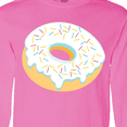 thumbnail image 4 of Inktastic White Donut with Sprinkles Long Sleeve T-Shirt, 4 of 5