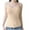 Beige, variant on Womens Seamless Thermal Undershirt Ribbed Camisole Sleeveless Warm Top Lightweight Base Layer Sleepwear for Layering