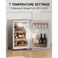 thumbnail image 3 of Upstreman 2.5 Cu ft Mini Fridge Without Freezer, Single Door Small Refrigerator No Freezer, Freezerless All-Refrigerator Cooler for Kitchen Office Bedroom Dorm, Silver CR26, 3 of 13