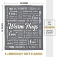 thumbnail image 3 of Warm Hugs Healing Blanket - Get Well Soon Gifts for Women Men, Cancer Care, Chemo, After Surgery, Thinking of You Gifts, Soft Throw Blanket 50"x60", 3 of 6