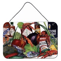 Carolines Treasures 8131DS812 Louisiana Spices Wall or Door Hanging Prints 8x12 multicolor