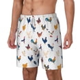 thumbnail image 2 of Balery Various Rooster Mens Swim Trunks Swim Shorts for Men Quick Dry Inseam Beach Shorts with Compression Liner Pocket-Large, 2 of 9