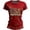 Wine, variant on Women's Short Sleeve Round Neck T-Shirt with AMERICA 250th Anniversary Letter Print, Casual Independence Day Top for Patriotic Celebrations Beige L