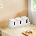 thumbnail image 5 of Press-Type Three Compartment Seasoning Storage Box Set - Food Grade Plastic Spice Organizer with Individual Lids and Spoons Flavor Separation Kitchen Essential, 5 of 6