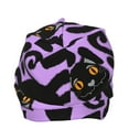 thumbnail image 4 of Xecao Cartoon Black Cats Print Knit Hat,Winter Beanie for Men Women, Beanie Soft Warm Ski Stocking Cuffed Cap, 4 of 7