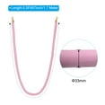 thumbnail image 2 of Uxcell 5.9 Feet Pink Velvet Stanchion Rope, Crowd Control Barrier Rope with Snap Hook, Golden, 2 of 6