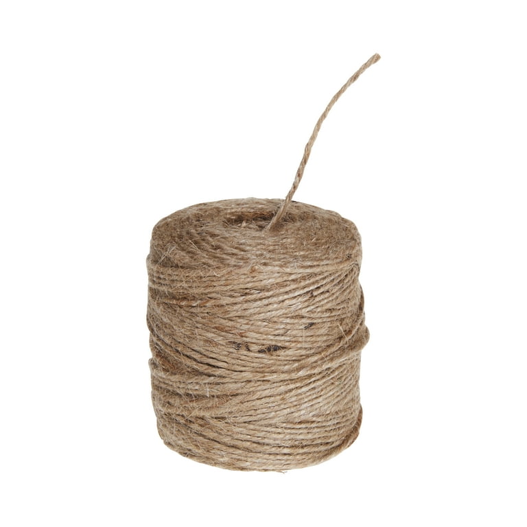 CleverDelights White Jute Twine - 50 Yards - 2mm Diameter - Eco-Friendly  Natural Jute String