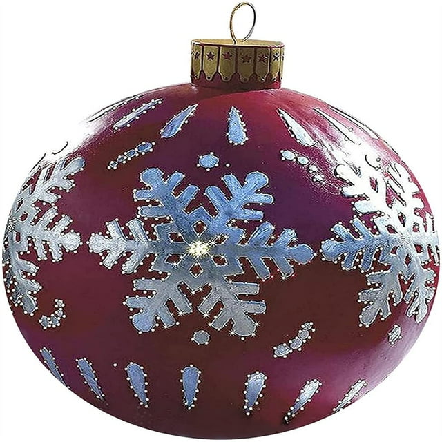 Outdoor Christmas Inflatable Decorated Ball Giant Christmas Inflatable Ball Christmas Tree Decorations Outdoor Decorations Holiday Inflatables Balls Decoration with Pump