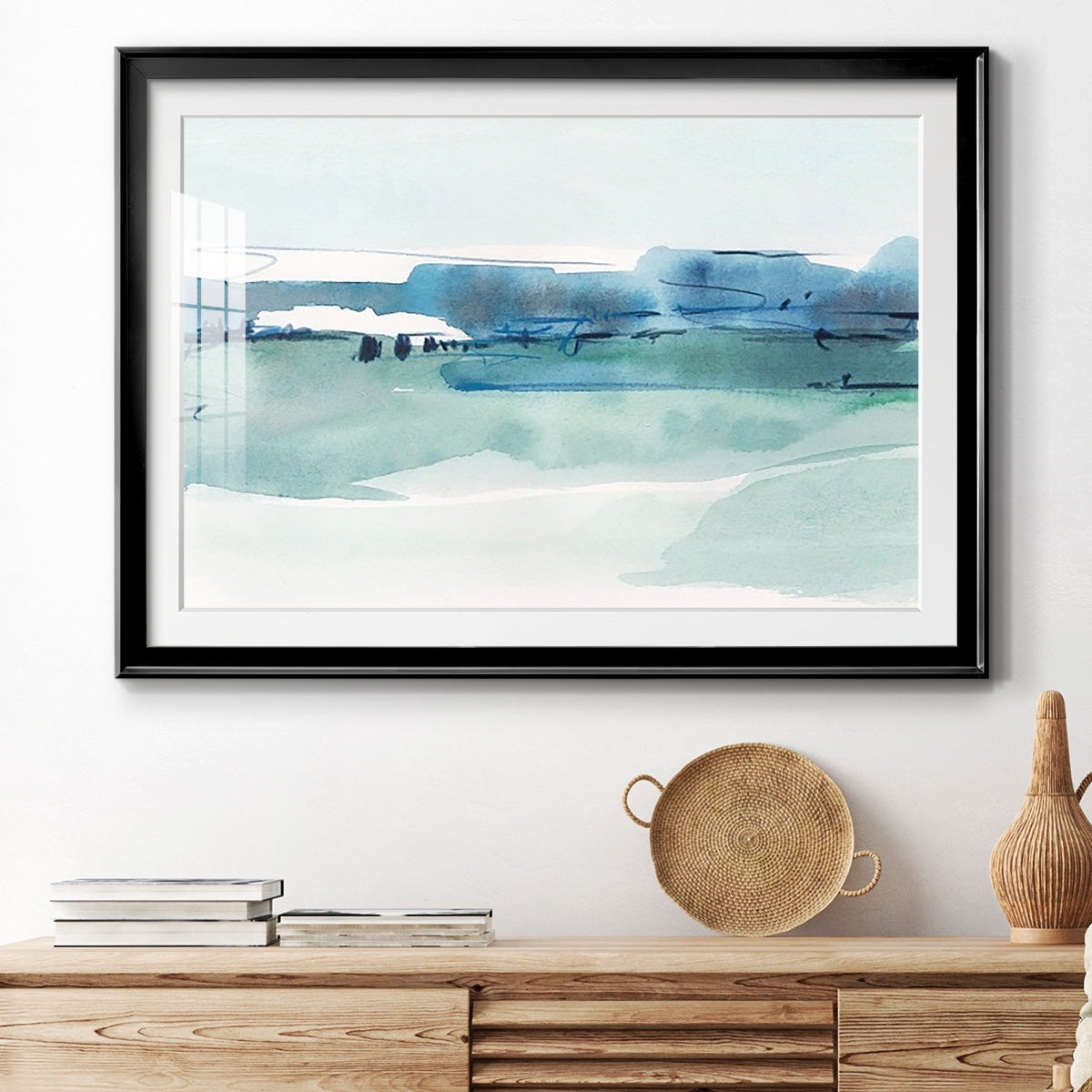 Ultramarine Vista I Premium Framed Print - Ready to Hang