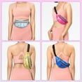 thumbnail image 5 of Uxcell 9 Pieces Holographic Neon Waist Bag 80s 90s Party Adjustable Waist Packs Bulk Laser Waist Bum Bag 9 Colors, 5 of 7