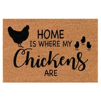 BJUTIR Door Mat Funny Christmas Chicken Door Mat Door Rug For Entrance Front Door Outdoor Entrance Porch Mat With Polyester Funny Christmas Floor Mat