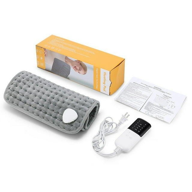 Heating Pad 12x24in 10 Temperature Levels 4 Timer Settings, Electric Heating Blanket with Overheat Protection, Auto Off Washable Body Heating Mat for Home Office
