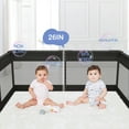 thumbnail image 6 of Pkinoicy Black Baby Playpen, 47"x47", Compact Play Area for Infants and Toddlers - Ideal for Apartments, 6 of 6