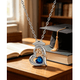 thumbnail image 5 of Graduation Gifts for Her, Sterling Silver Class of 2026 Graduation Cap Necklace, 12 Months Birthstone Jewelry for Women, Best Friend, Daughter, Graduate, 5 of 7