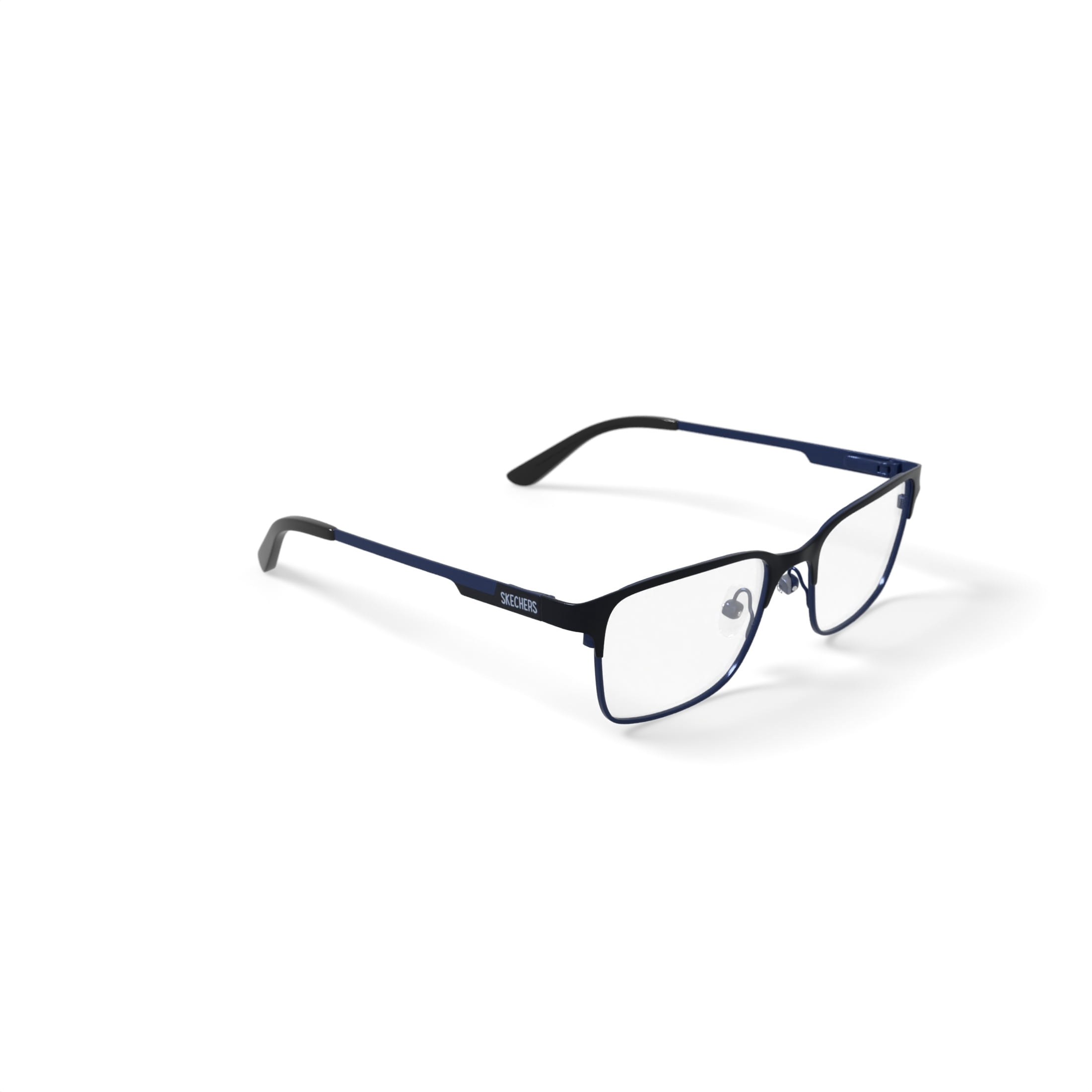 Skechers Youth SE1203-1 Browline Prescription Eyeglasses with Case, Matte Black